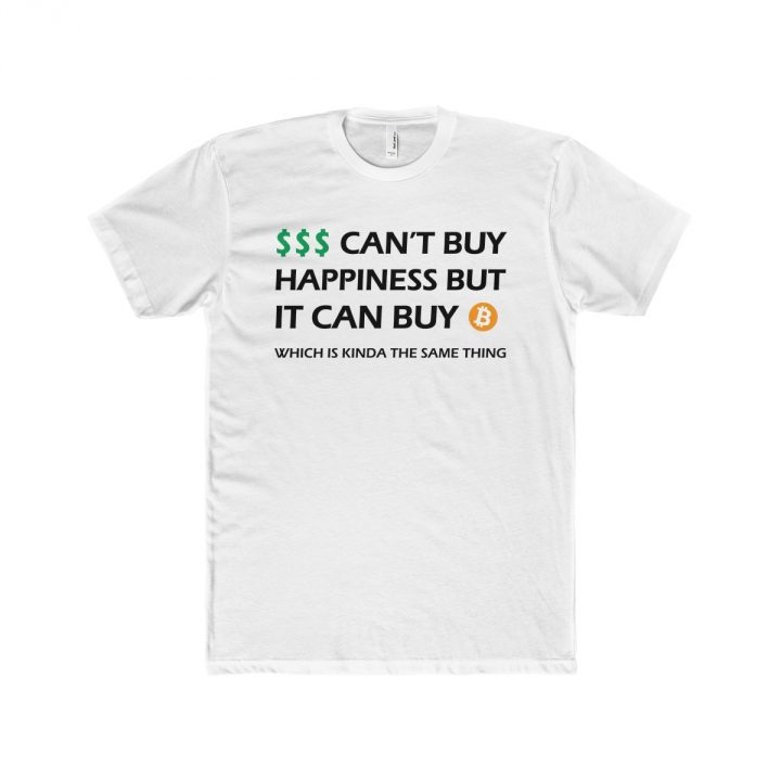 Money Can't Buy Happiness But it Can Buy Bitcoin Men’s T-Shirt