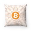 Bitcoin Square Pillow