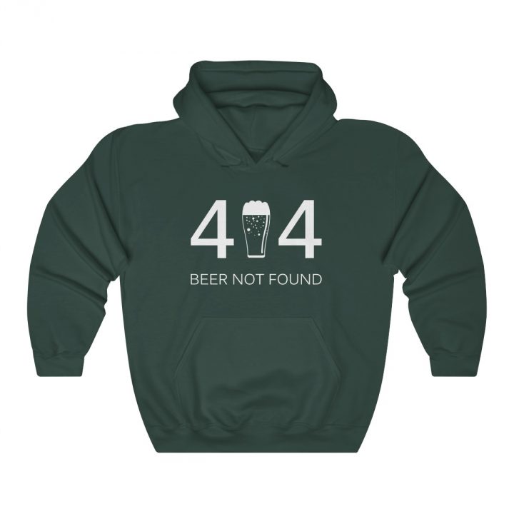 Error 404 Beer Not Found Unisex Hooded Sweatshirt
