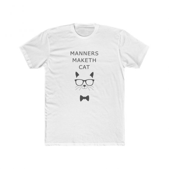 t-shirt manners maketh cat