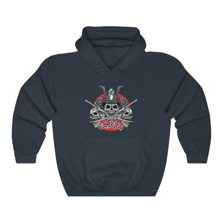 Unisex Hooded Sweatshirt Samurai Skull