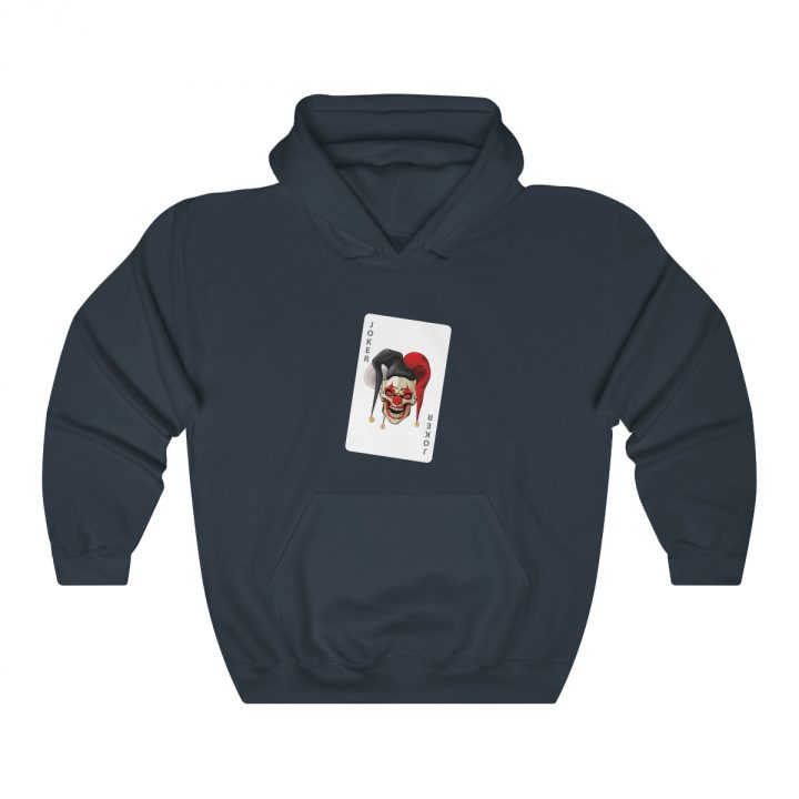 Unisex Hooded Sweatshirt Evil Joker card