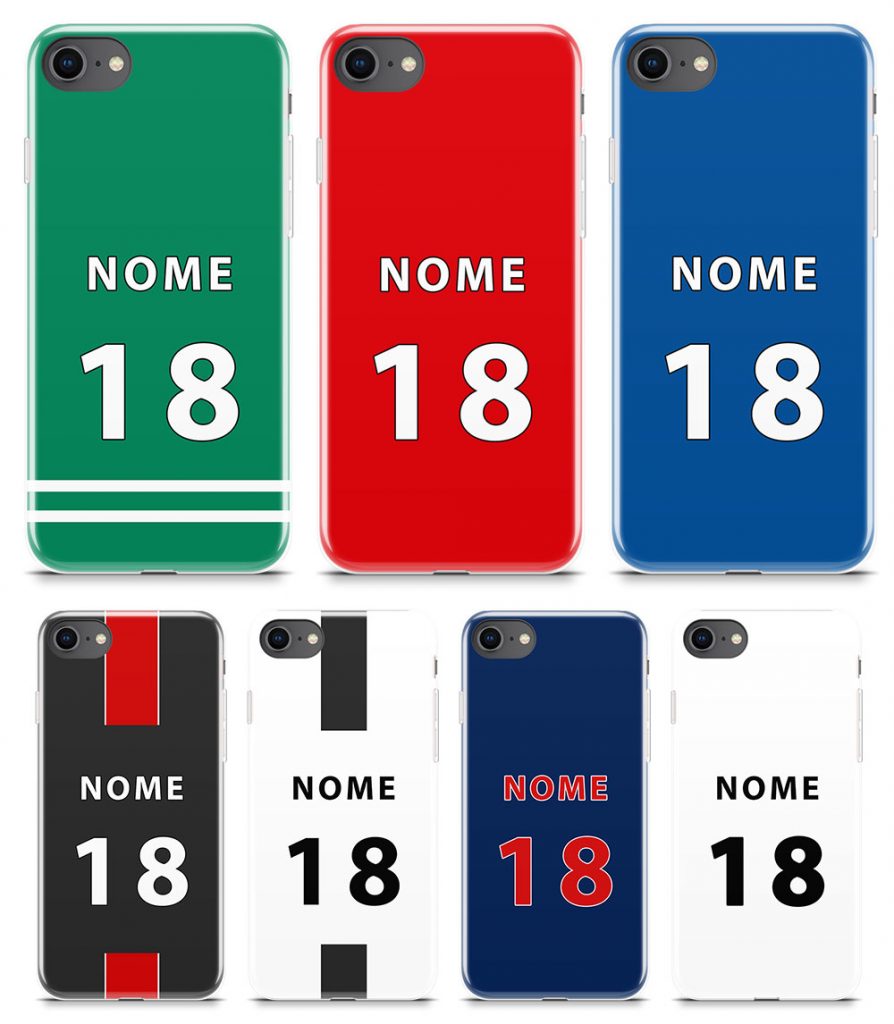 personalizes phone cases with name number football team