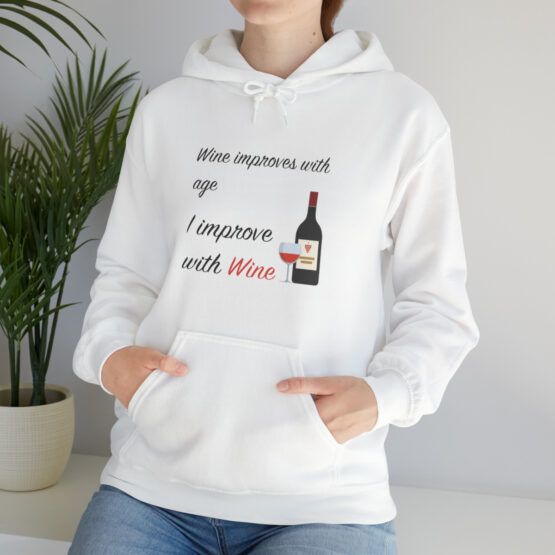 Hooded Sweatshirt Wine improves with age