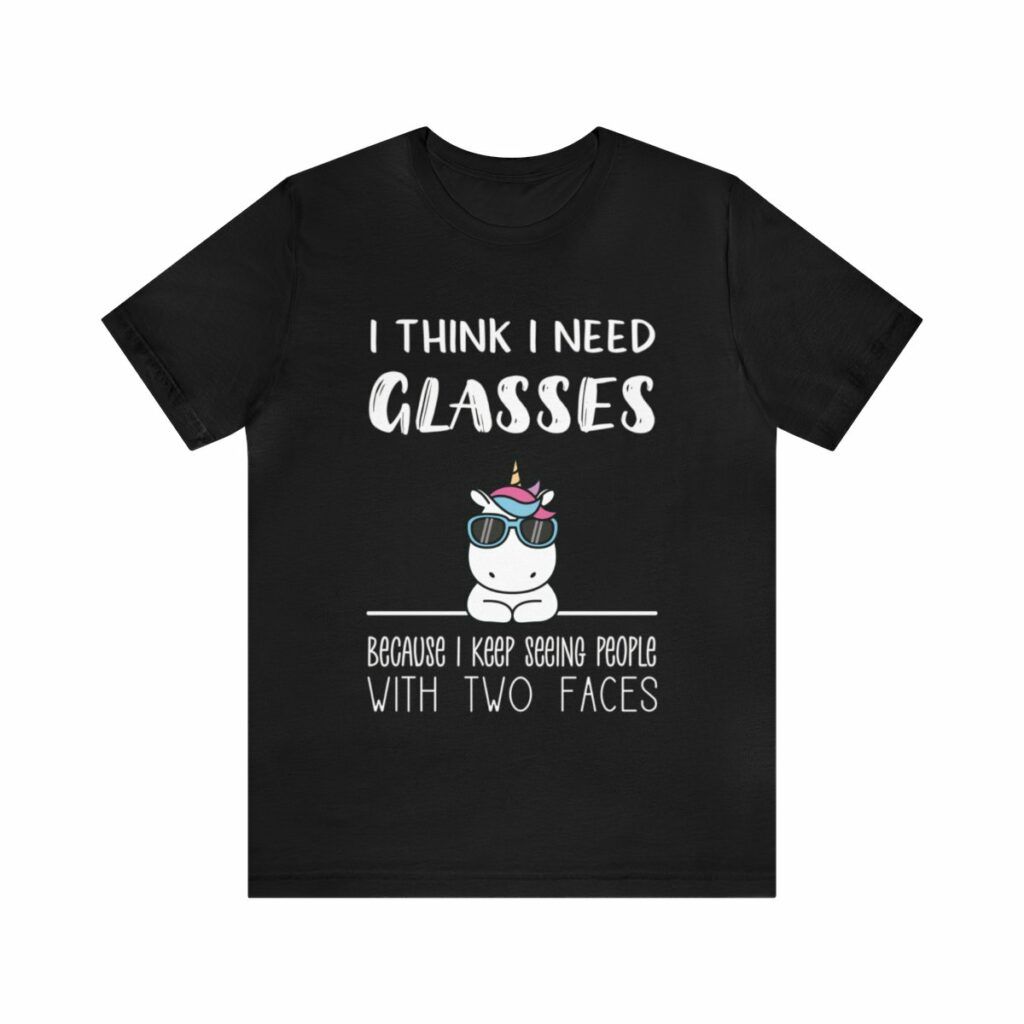 Unisex T-Shirt Unicorn with Glasses