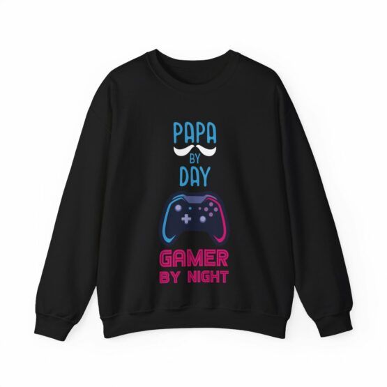 Unisex Crewneck Sweatshirt Papa by day Gamer by night